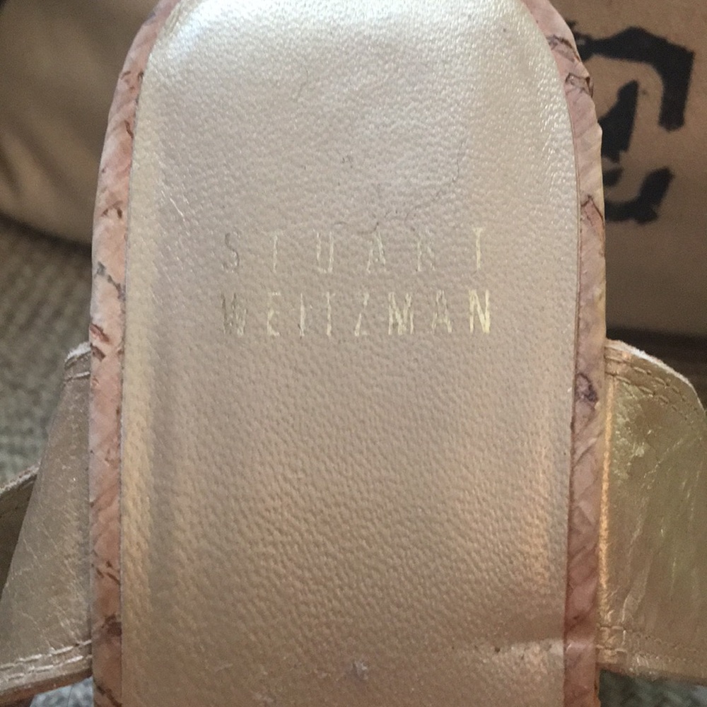 Stuart Weizman cork sandals size 6.5N - Picture 3 of 8